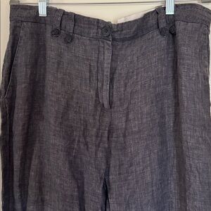 H&M Charcoal Linen Pants